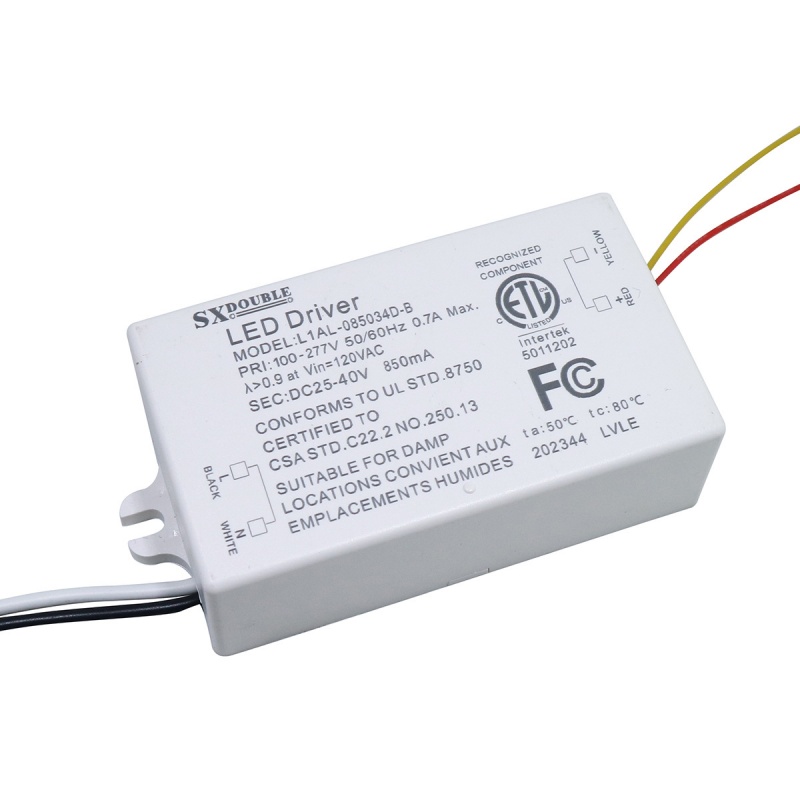 26W-40W Isolation Constant Current LED Driver Silicon Controlled Dimming Power Supply for Indoor LED Lighting